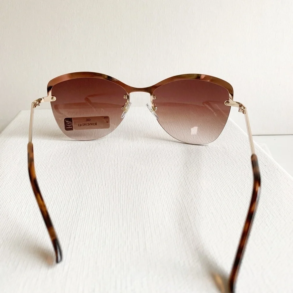 NWT FGX rose gold wire sunglasses